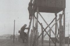 Stalag IIIB Amtitz-obóz namiotowy-wieżyczka wartownicza